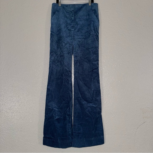 NWOT Basima Stretch Corduroy Flare Pants SIZE 0 - Picture 1 of 9